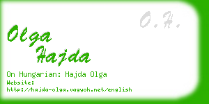 olga hajda business card